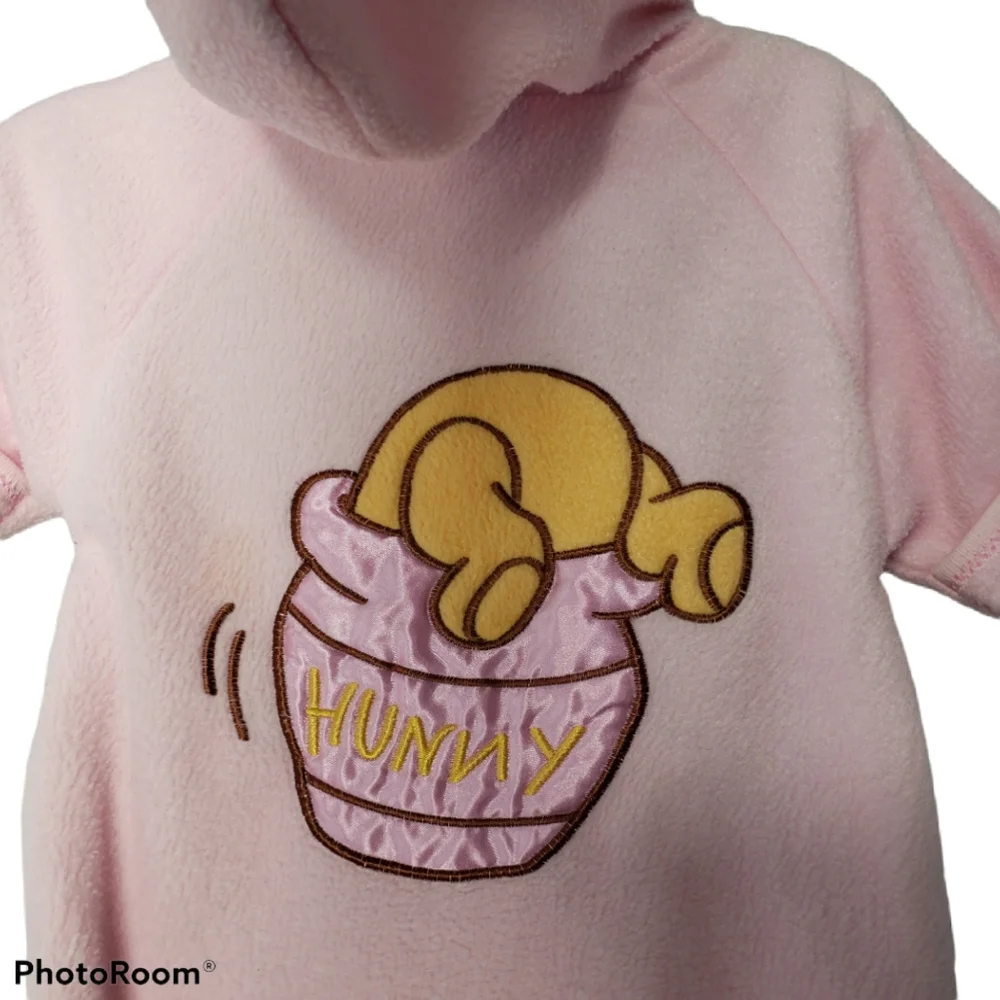 Disney Winnie the Pooh Fleece One-Piece Hooded Romper